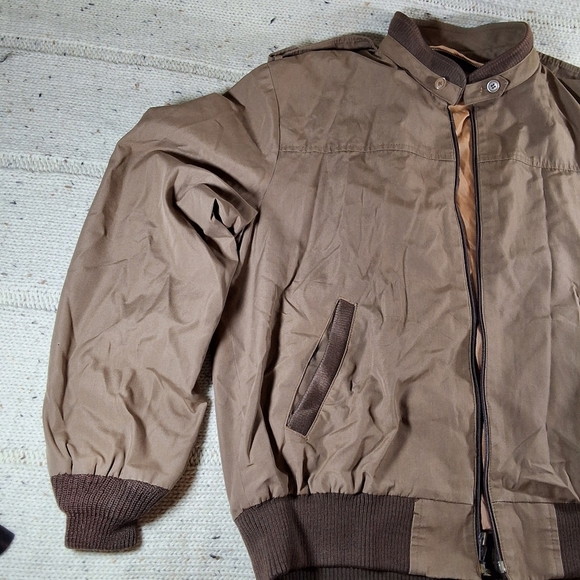 Men's Brown Bomber Jacket - Picture 2 of 11